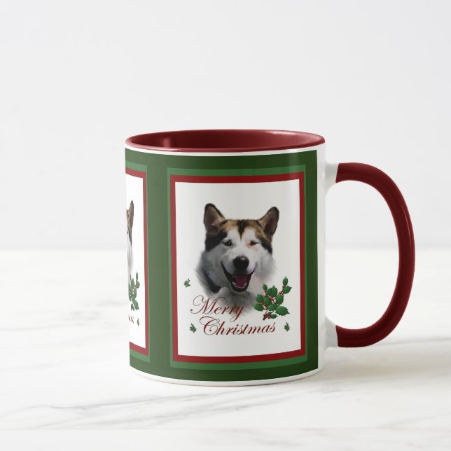 Taza Regalos de Navidades de Malamute en Alaskan (Derecha)