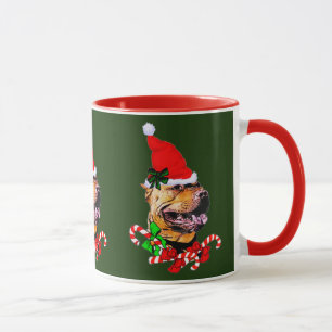 Taza Regalos de Navidades de Pit Bull Terrier