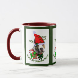 Taza Regalos de Navidades de Pit Bull Terrier