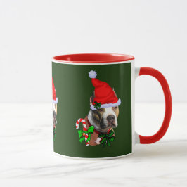 Taza Regalos de Navidades de Pit Bull Terrier