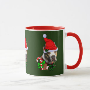 Taza Regalos de Navidades de Pit Bull Terrier