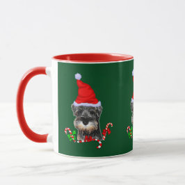 Taza Regalos de Navidades de Schnauzer en miniatura