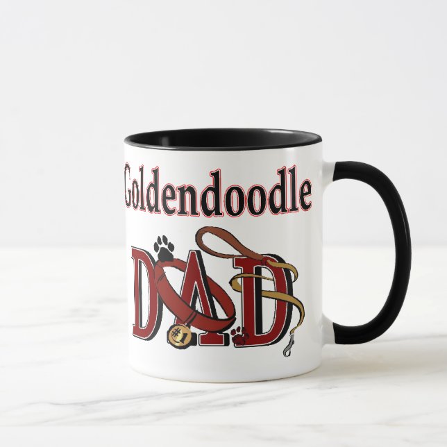 Taza Regalos de papá de Goldendoodle (Derecha)
