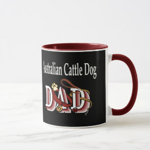 Taza Regalos de papá de perro de ganado australiano