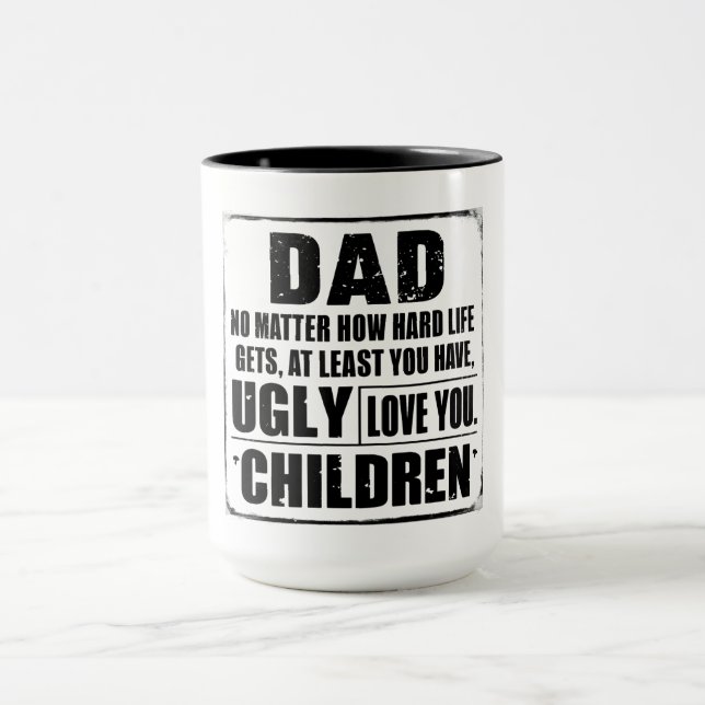 Taza Regalos de papá del Día del Padre de la hija de hi (Centro)