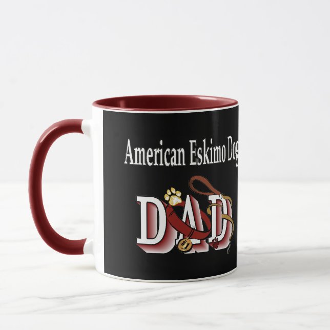 Taza Regalos de papá del esquimal americano (Izquierda)