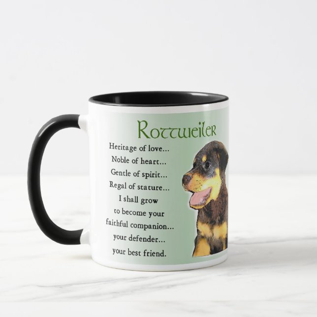 Taza Regalos de Rottweiler Lovers (Izquierda)