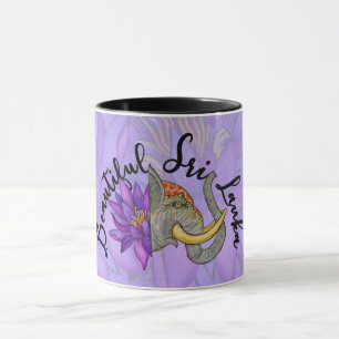 Taza Regalos de Sri Lanka con elefante y Lotus