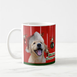 Taza Regalos de tarjetas de Navidades de Golden Retriev
