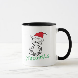Taza Regalos de Yoga Santa Cat
