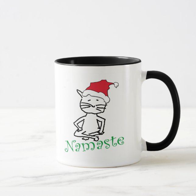Taza Regalos de Yoga Santa Cat (Derecha)