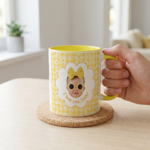 Taza Regalos del Día del Padre para Papá Amarillo