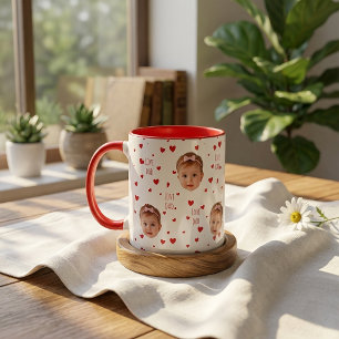 Taza Regalos del Día del Padre para Papá Corazón Rojo