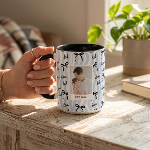 Taza Regalos del Día del Padre para Papá Lazo Negro