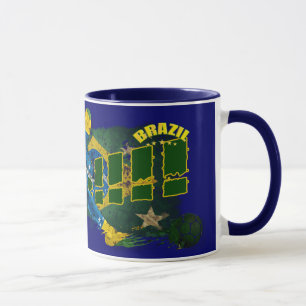 Taza Regalos del futebol del fútbol de la carne y de l