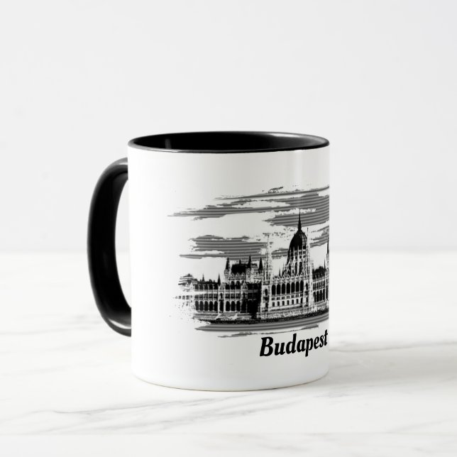 Taza Regalos del Parlamento Budapest Hungría (Anverso izquierdo)