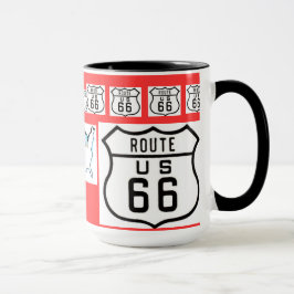 Taza Regalos del Rótulo del vintage de la ruta 66