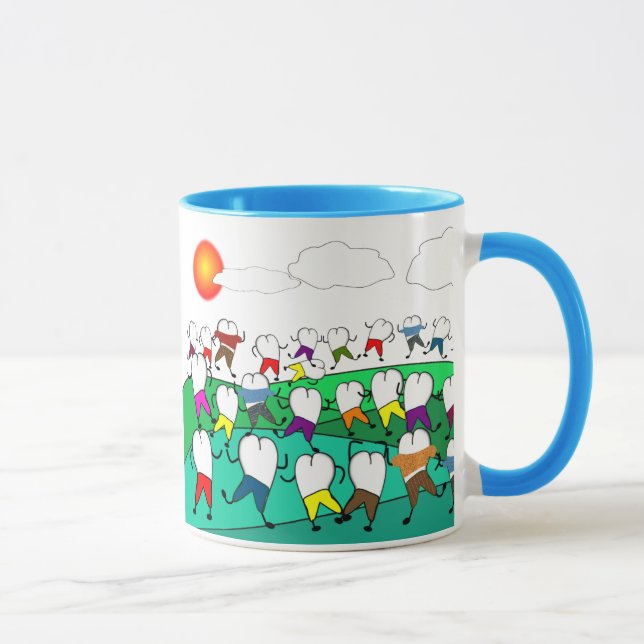 Taza Regalos dentales caprichosos del arte del diente (Derecha)