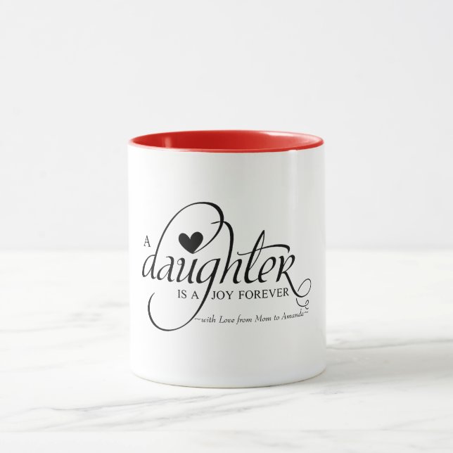 Taza Regalos dulces personalizados para la hija (Centro)