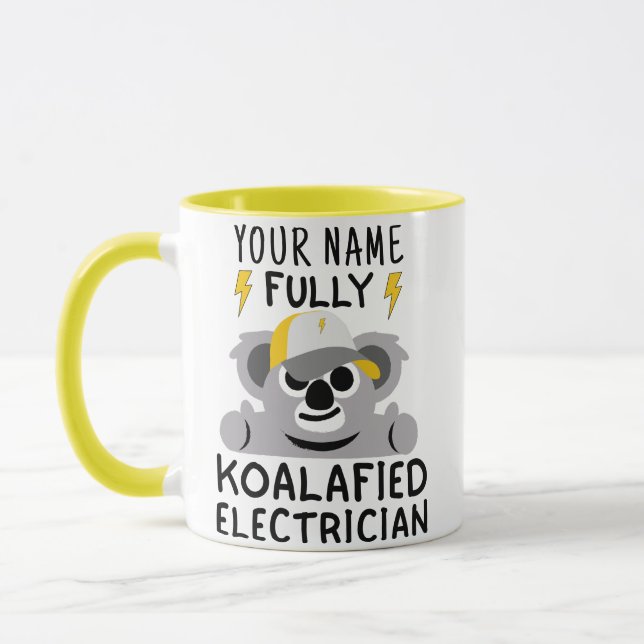 Taza regalos eléctricos divertidos - Kwala pun Electric (Izquierda)