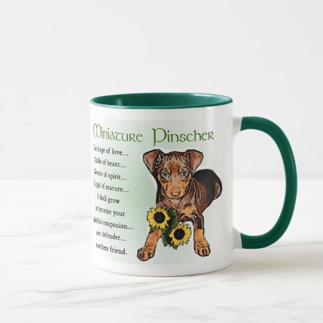 Taza Regalos en miniatura de Pinscher (Derecha)