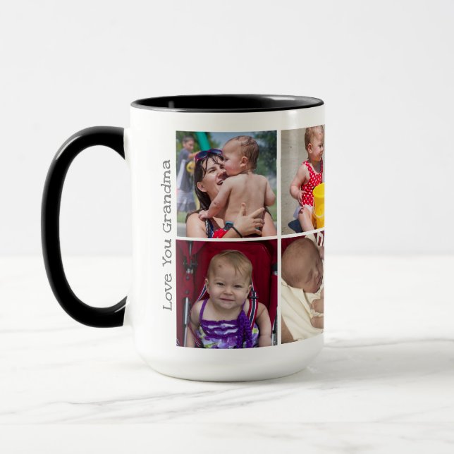 Taza Regalos fotográficos para la abuela en Navidades y (Izquierda)