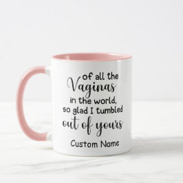 Taza regalos graciosos personalizados para mamá tazón d