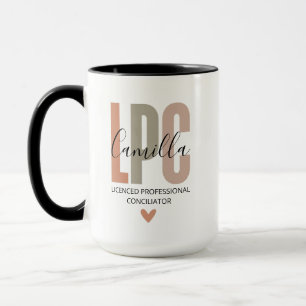 Taza Regalos para Consejeros Profesionales Licenciados,