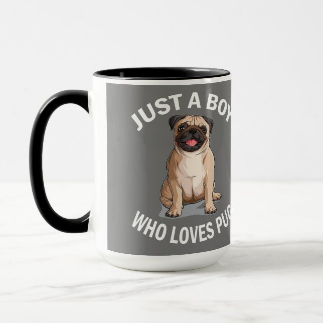 Taza Regalos para los amantes de los perros con peluca (Izquierda)