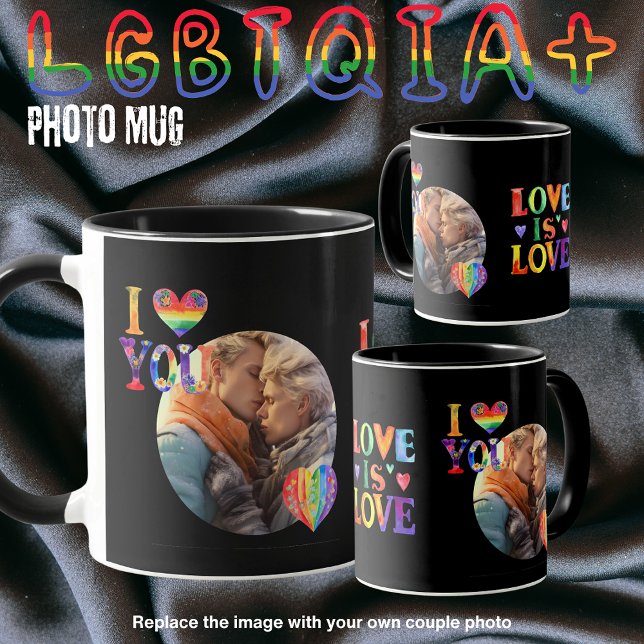 Taza Regalos para parejas homosexuales LGBTQIA personal (Subido por el creador)