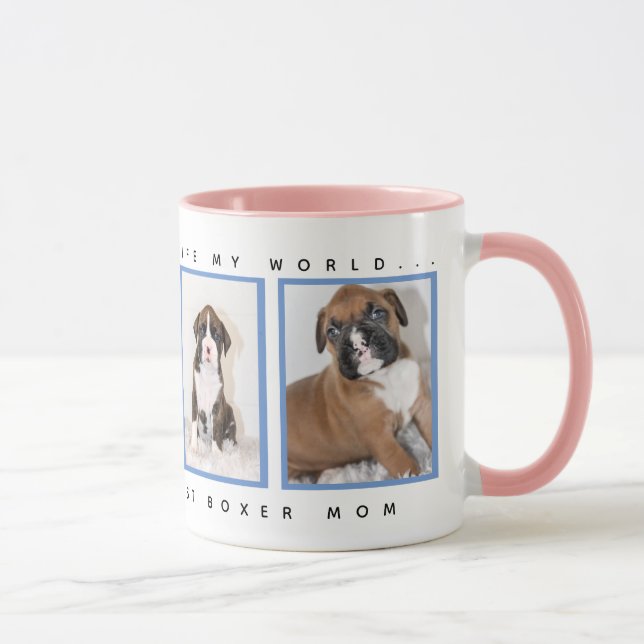 Taza Regalos personalizados del perro - la mamá más (Derecha)