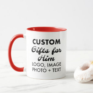 Taza Regalos personalizados para él rojo Combo Mug 11oz