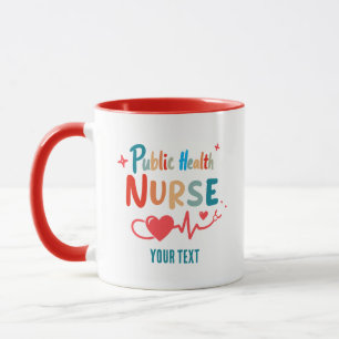 Taza Regalos personalizados para enfermeras de salud pú