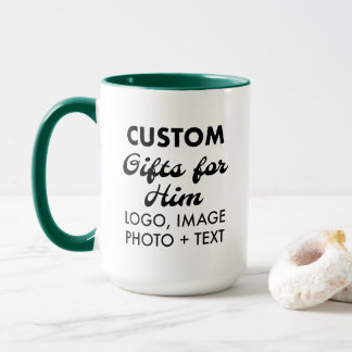 Taza Regalos personalizados para Him Hunter Green Combo
