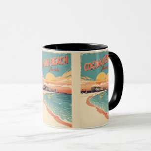 Taza regalos vintage Travel Cocoa Beach Florida westgat