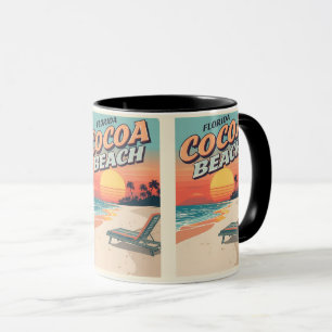 Taza regalos vintage Travel Cocoa Beach Florida westgat