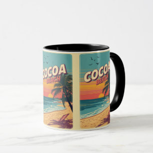 Taza regalos vintage Travel Cocoa Beach Florida westgat
