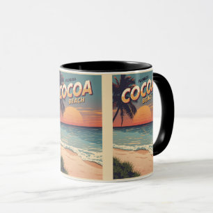 Taza regalos vintage Travel Cocoa Beach Florida westgat