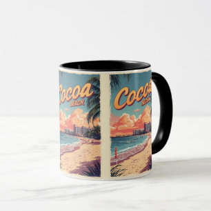Taza regalos vintage Travel Cocoa Beach Florida westgat