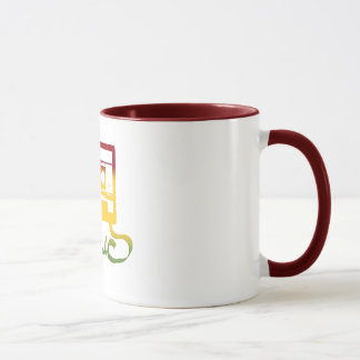 Taza reggae de la cinta del rasta