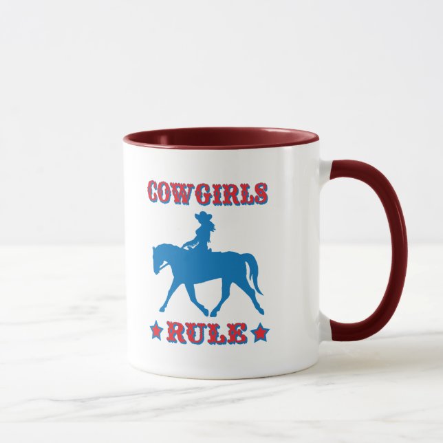 Taza Regla de las vaqueras (roja/azul) (Derecha)