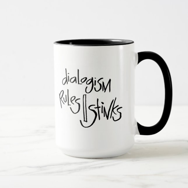 Taza Reglas/hedores de Dialogism (Derecha)