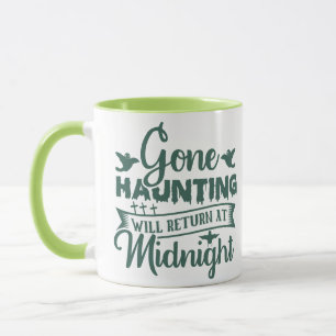 Taza Regresaré Cazando Fantasmas a Medianoche Halloween