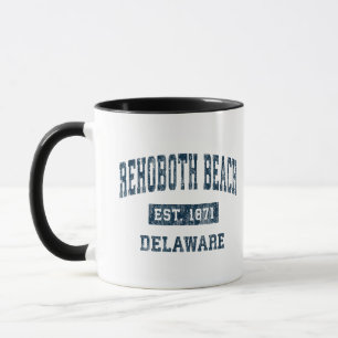 Taza Rehoboth Beach Delaware De Vintage Sports Design N