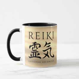 Taza Reiki 霊 気 energía caligráfica de vida en Japón