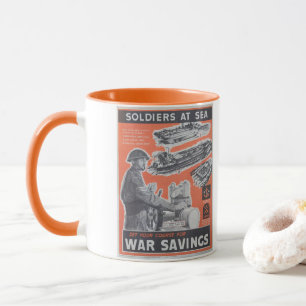 Taza Reimpresión del poster británico en tiempos de gue