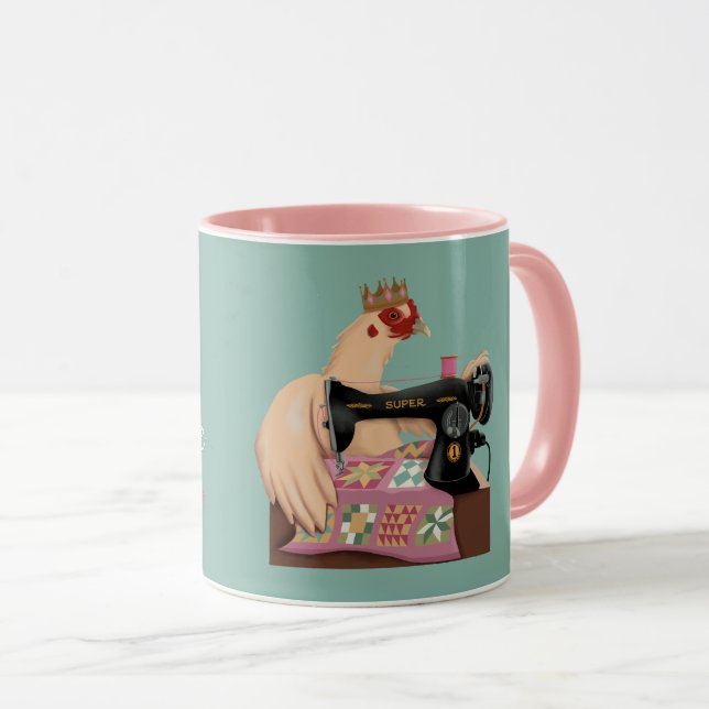 Taza Reina de la máquina de dos dedos (Anverso derecho)