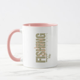 Taza Reina de la pesca | rosa militar