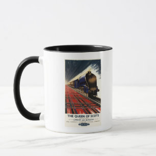Taza Reina del tren escocés del pullman