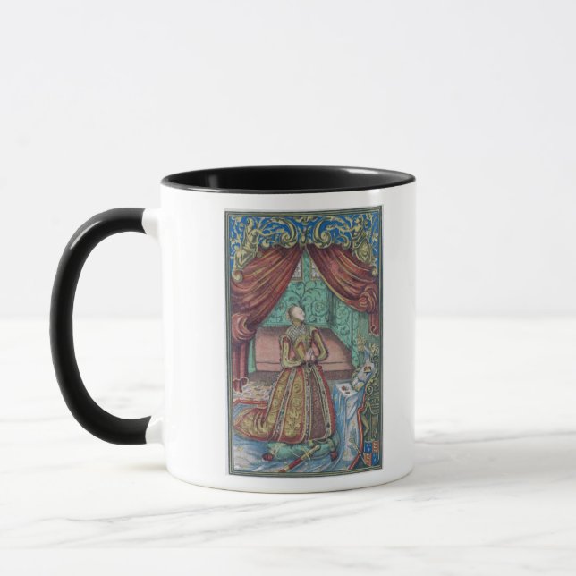 Taza Reina Elizabeth I en el rezo, frontispiece (Izquierda)